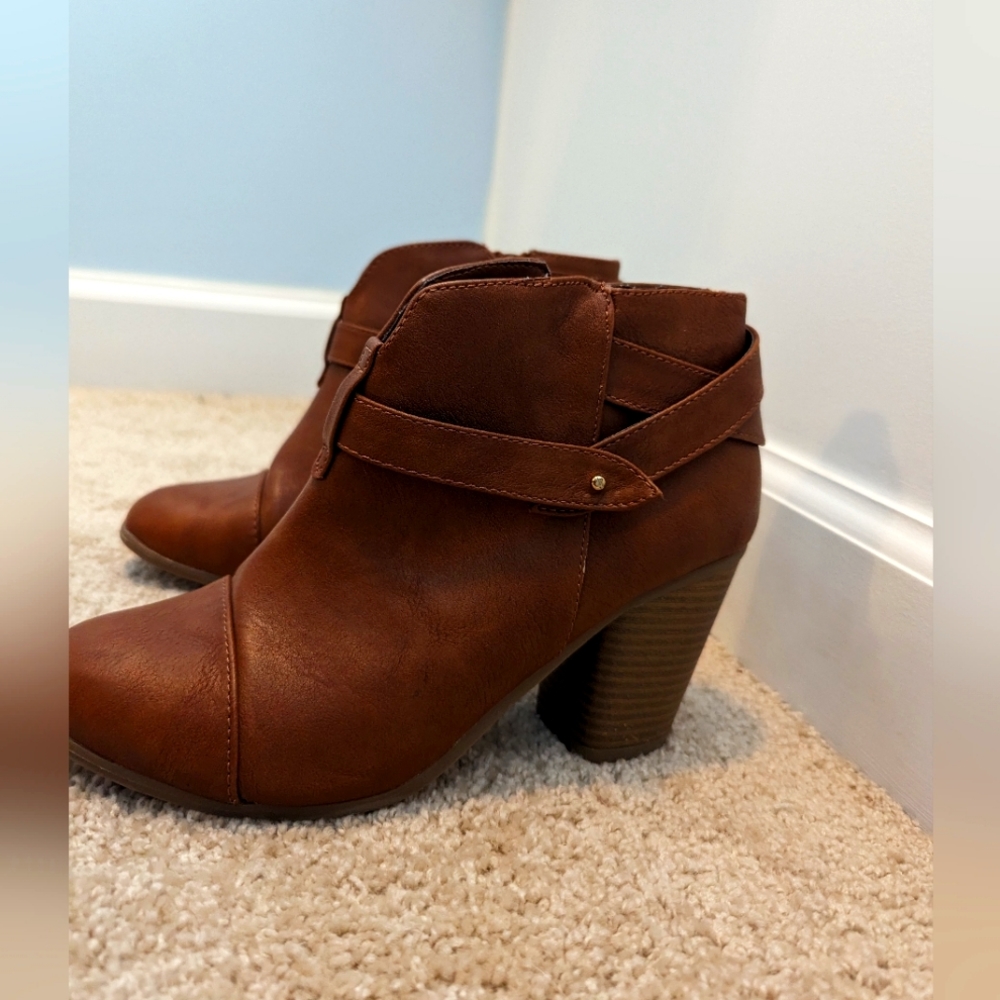 Brown booties
